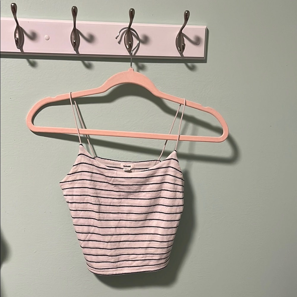Garage Striped Crop Top